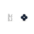 [LUXE JEWELRY]CLOVER SILVER 15MM MOP DIAMOND EARRINGS COLLECTION