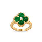 [LUXE JEWELRY]CLOVER DIAMOND RING GOLD COLLECTION