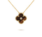 [LUXE JEWELRY]CLOVER 15MM DIAMOND SINGLE FLOWER NECKLACE COLLECTION