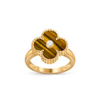 [LUXE JEWELRY]CLOVER DIAMOND RING GOLD COLLECTION
