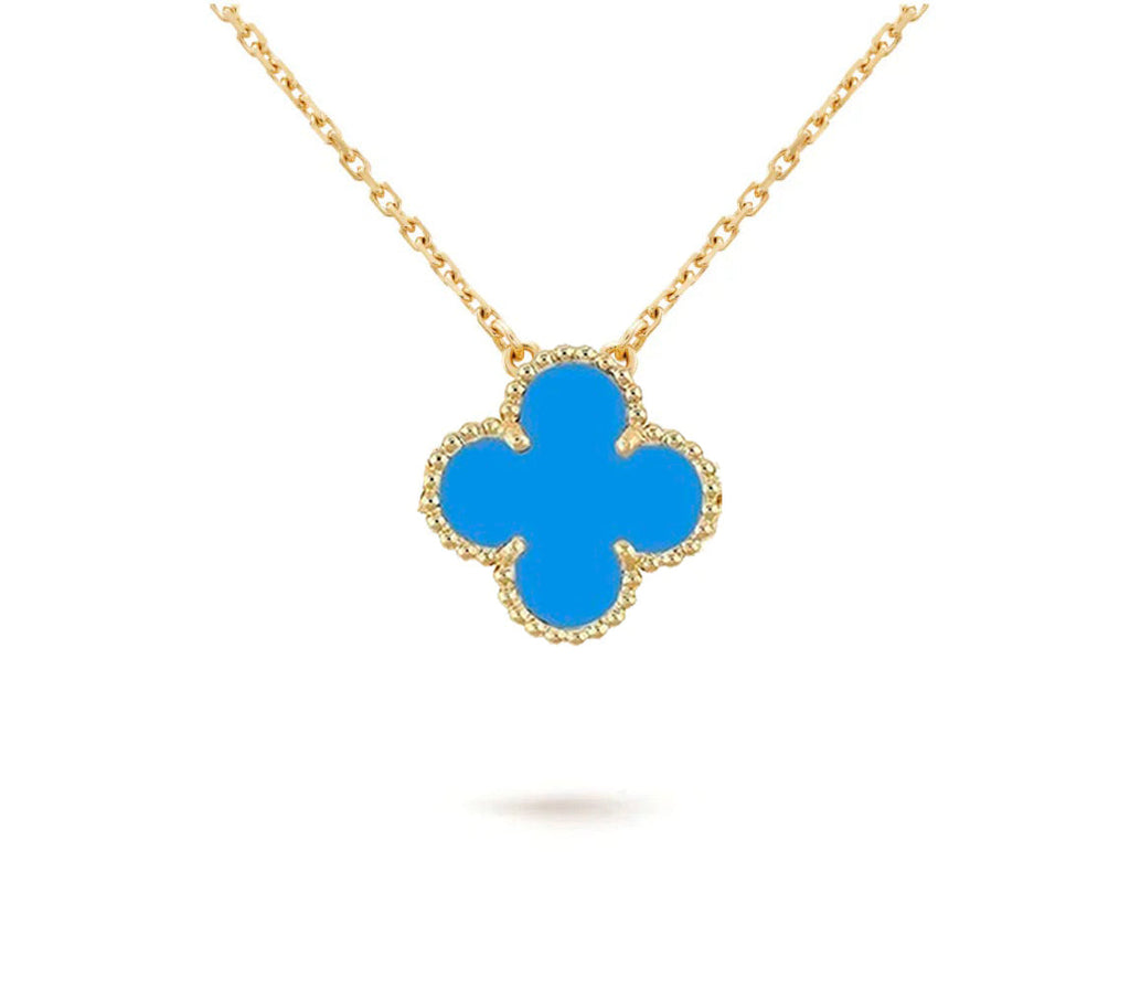 [LUXE JEWELRY]CLOVER 15MM SINGLE FLOWER NECKLACE COLLECTION