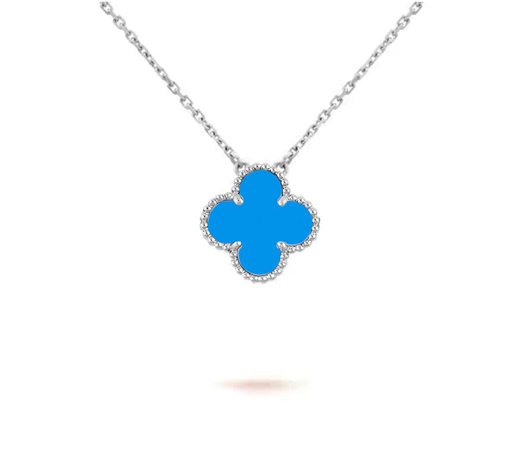 [LUXE JEWELRY]CLOVER 15MM NECKLACE SILVER COLLECTION