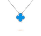[LUXE JEWELRY]CLOVER 15MM NECKLACE SILVER COLLECTION
