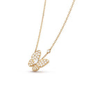 [LUXE JEWELRY]BUTTERFLY DIAMOND NECKLACE