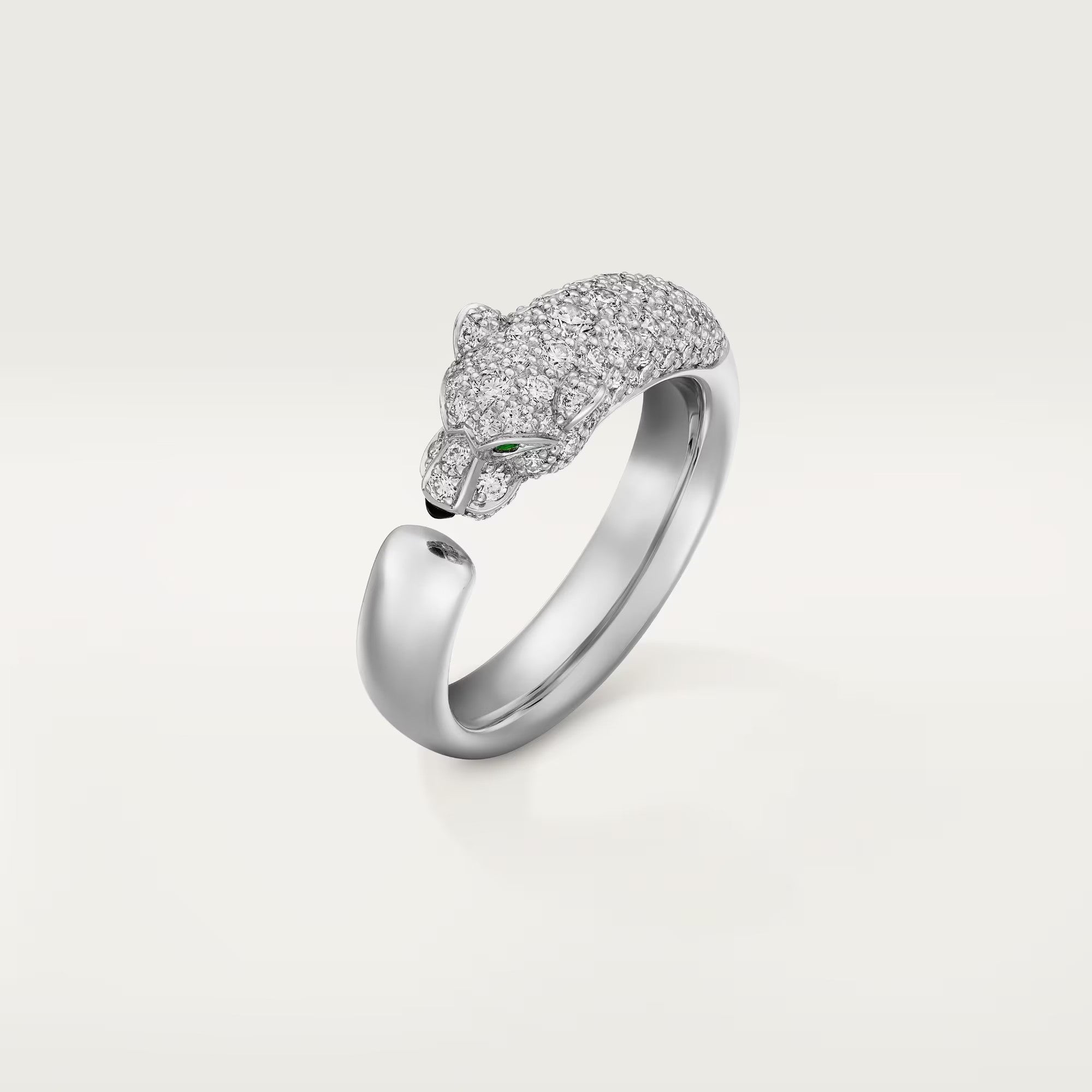 [LUXE JEWELRY] PANTHERE HALF DIAMOND SMALL RING