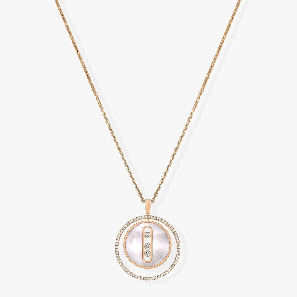 [Luxe Jewellery] LUCKY MOVE MM NACRE BLANCHE DIAMOND NECKLACE