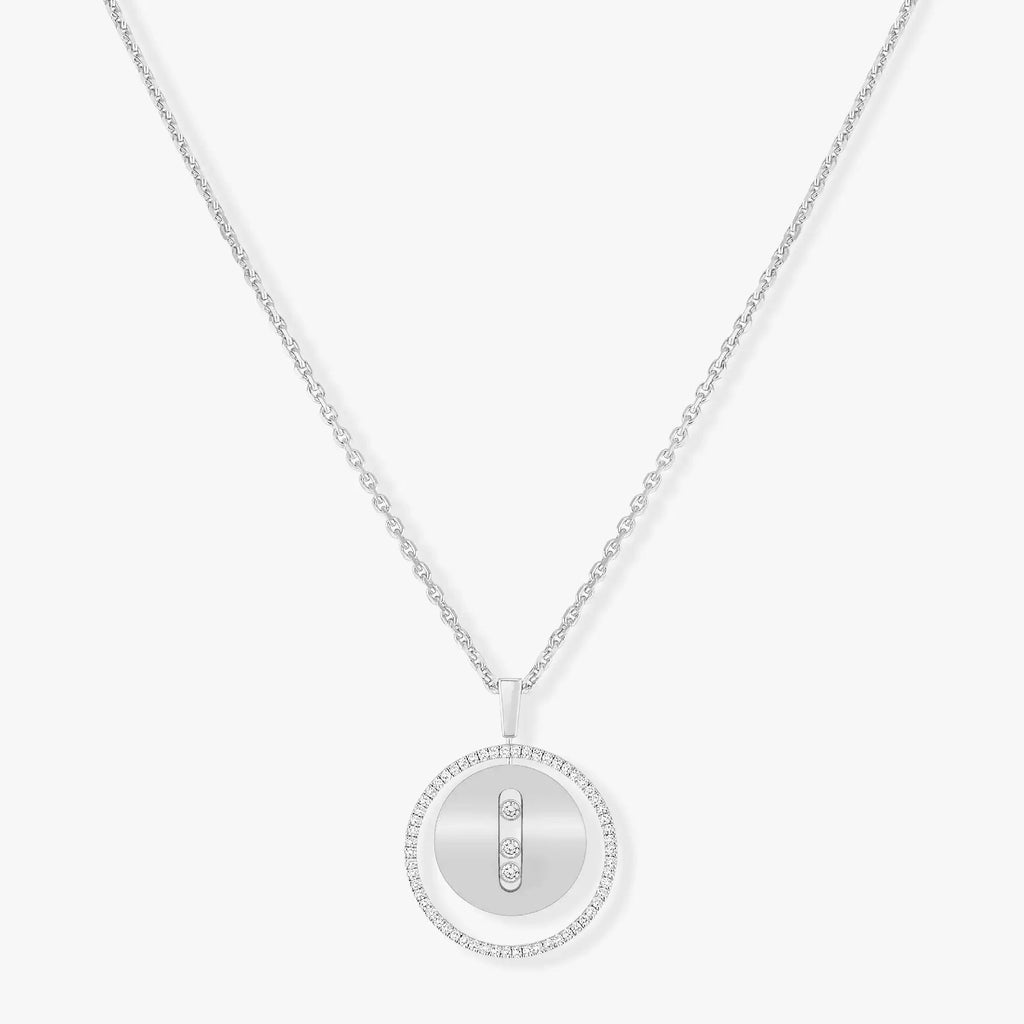 [Luxe Jewellery] LUCKY MOVE MM SILVER DIAMOND NECKLACE