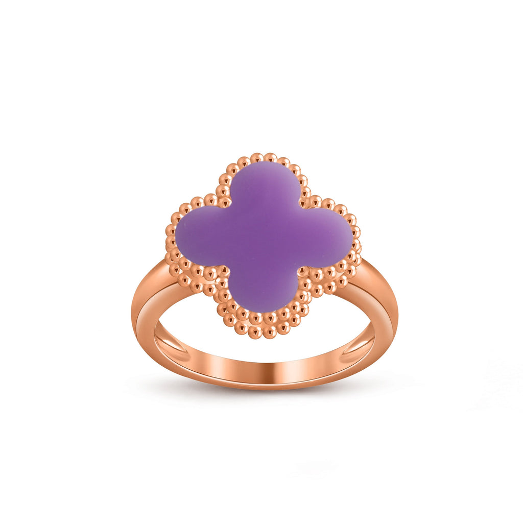 [LUXE JEWELRY]CLOVER RING ROSE GOLD COLLECTION