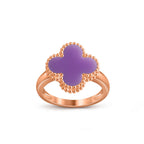 [LUXE JEWELRY]CLOVER RING ROSE GOLD COLLECTION