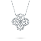 [LUXE JEWELRY]LOOP NECKLACE FULL MOTIF DIAMOND 16MM MULTIPLE COLORS