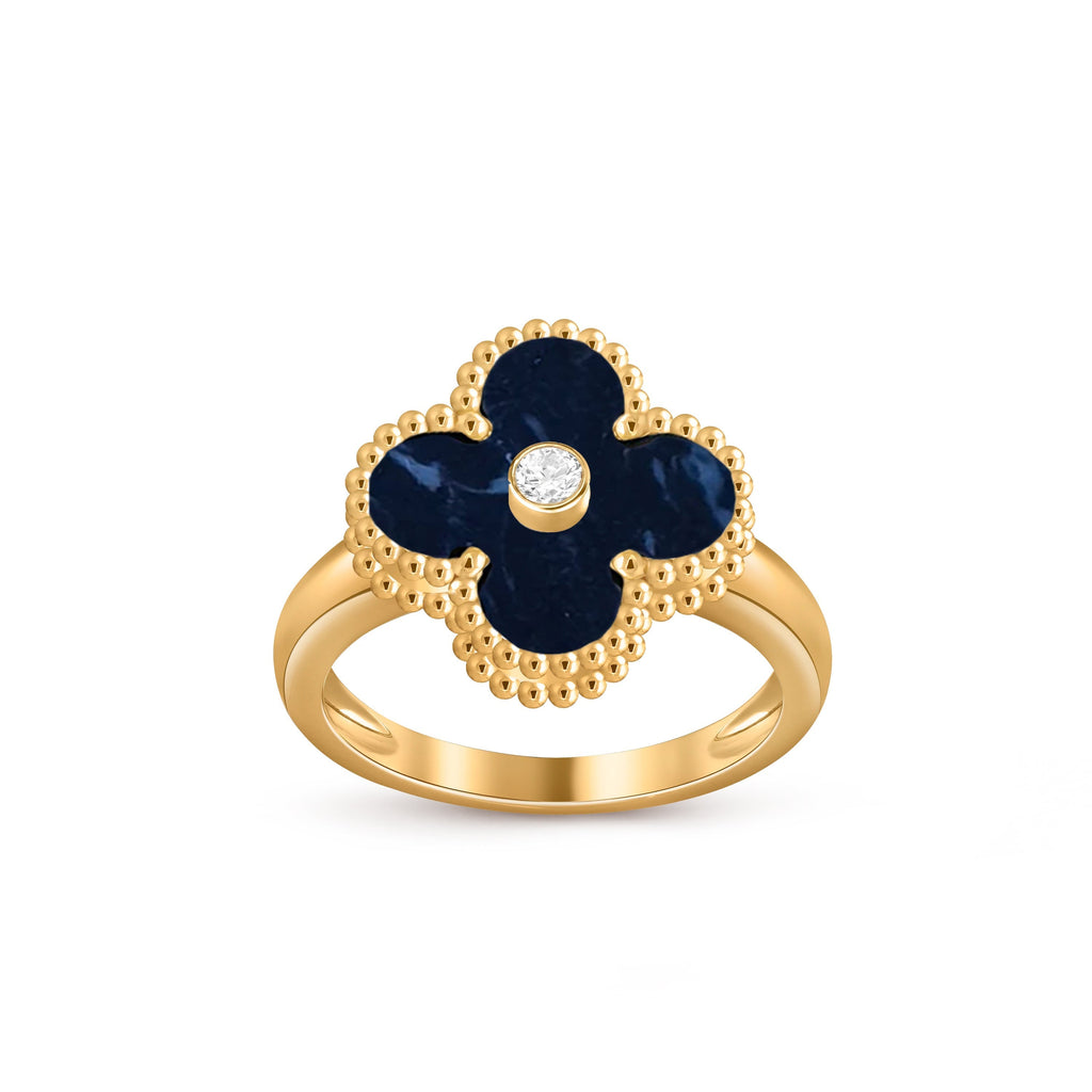 [LUXE JEWELRY]CLOVER DIAMOND RING GOLD COLLECTION