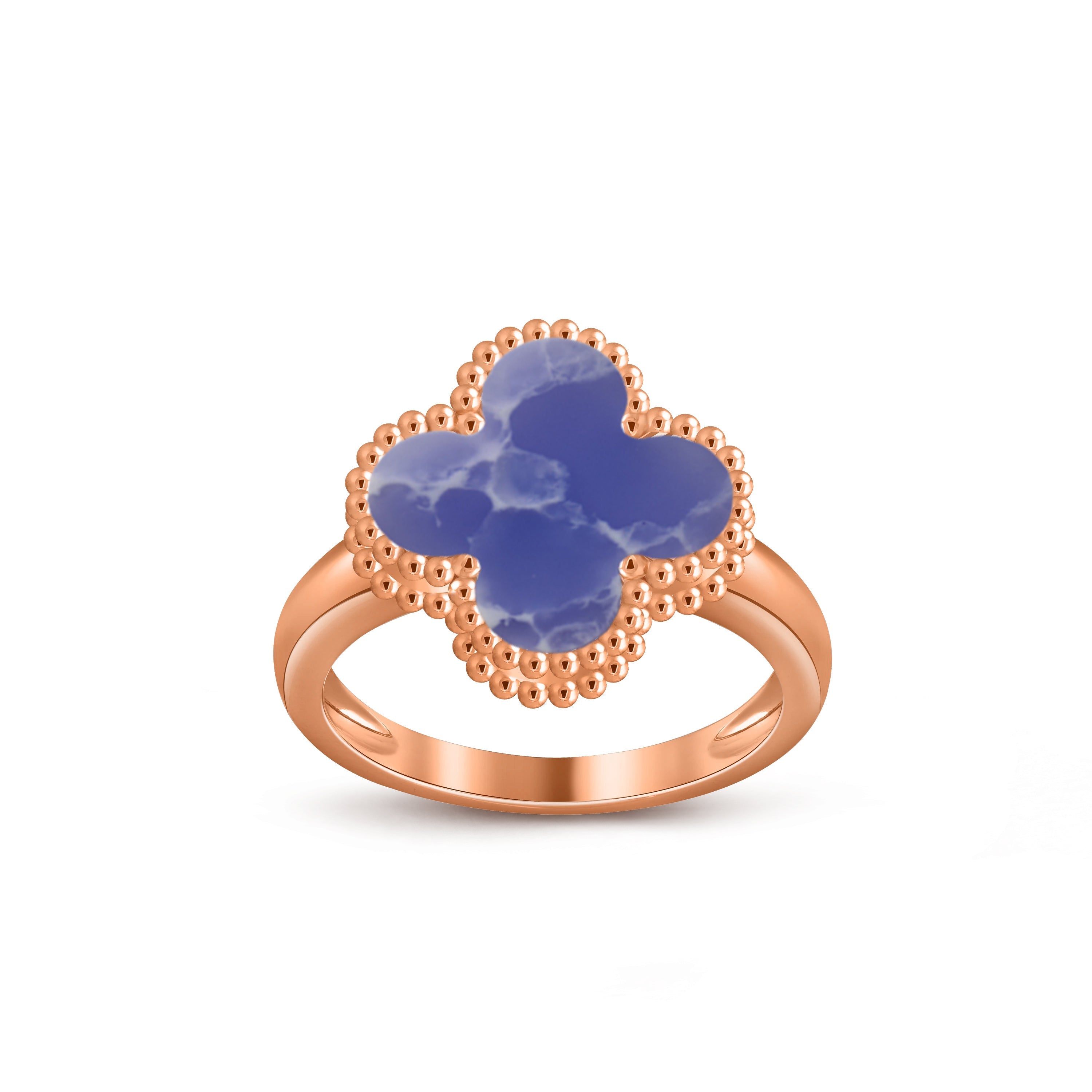 [LUXE JEWELRY]CLOVER RING ROSE GOLD COLLECTION