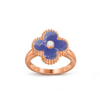 [LUXE JEWELRY]CLOVER DIAMOND RING ROSE GOLD COLLECTION