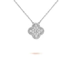 [LUXE JEWELRY]CLOVER 15MM NECKLACE SILVER COLLECTION