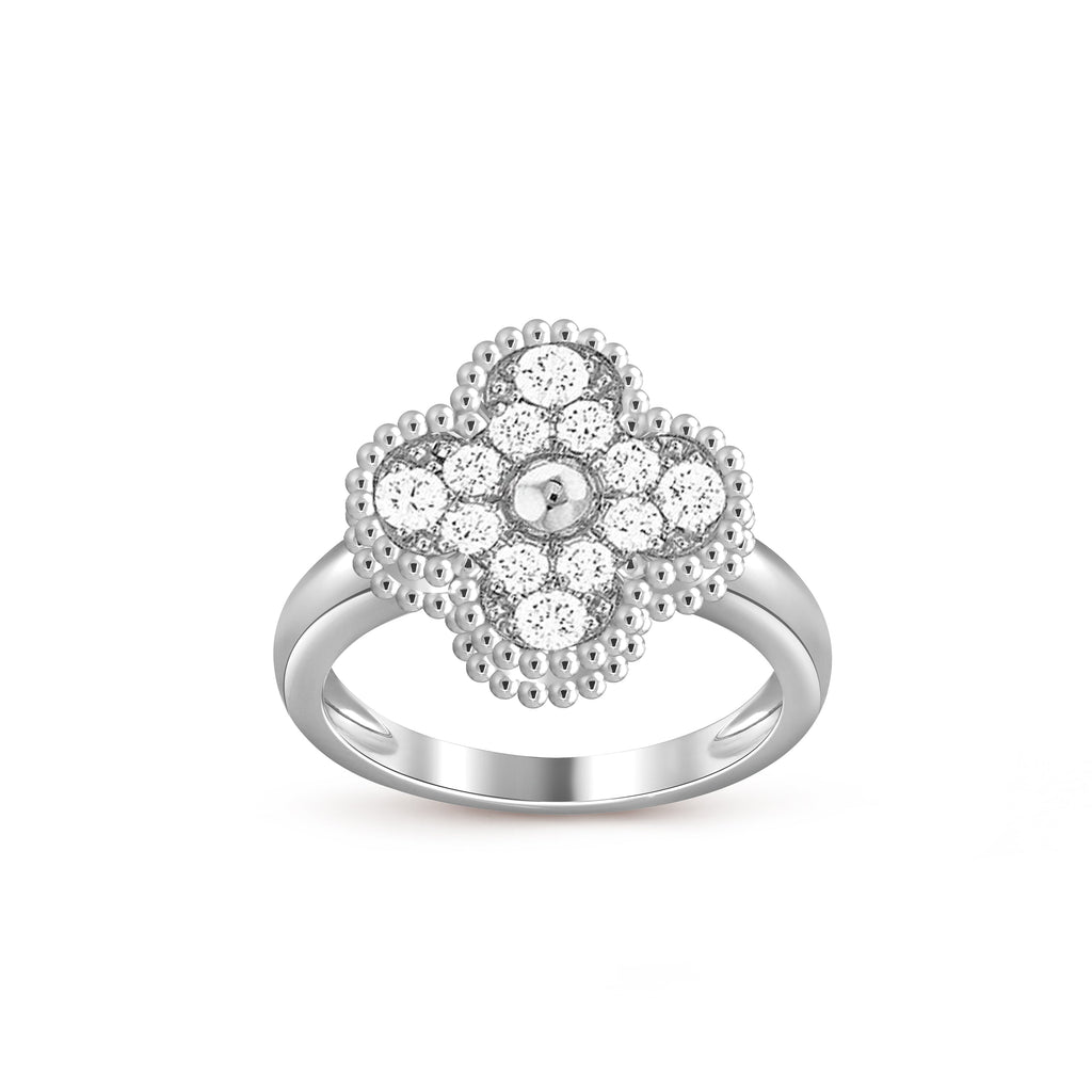 [LUXE JEWELRY]CLOVER SILVER RING COLLECTION