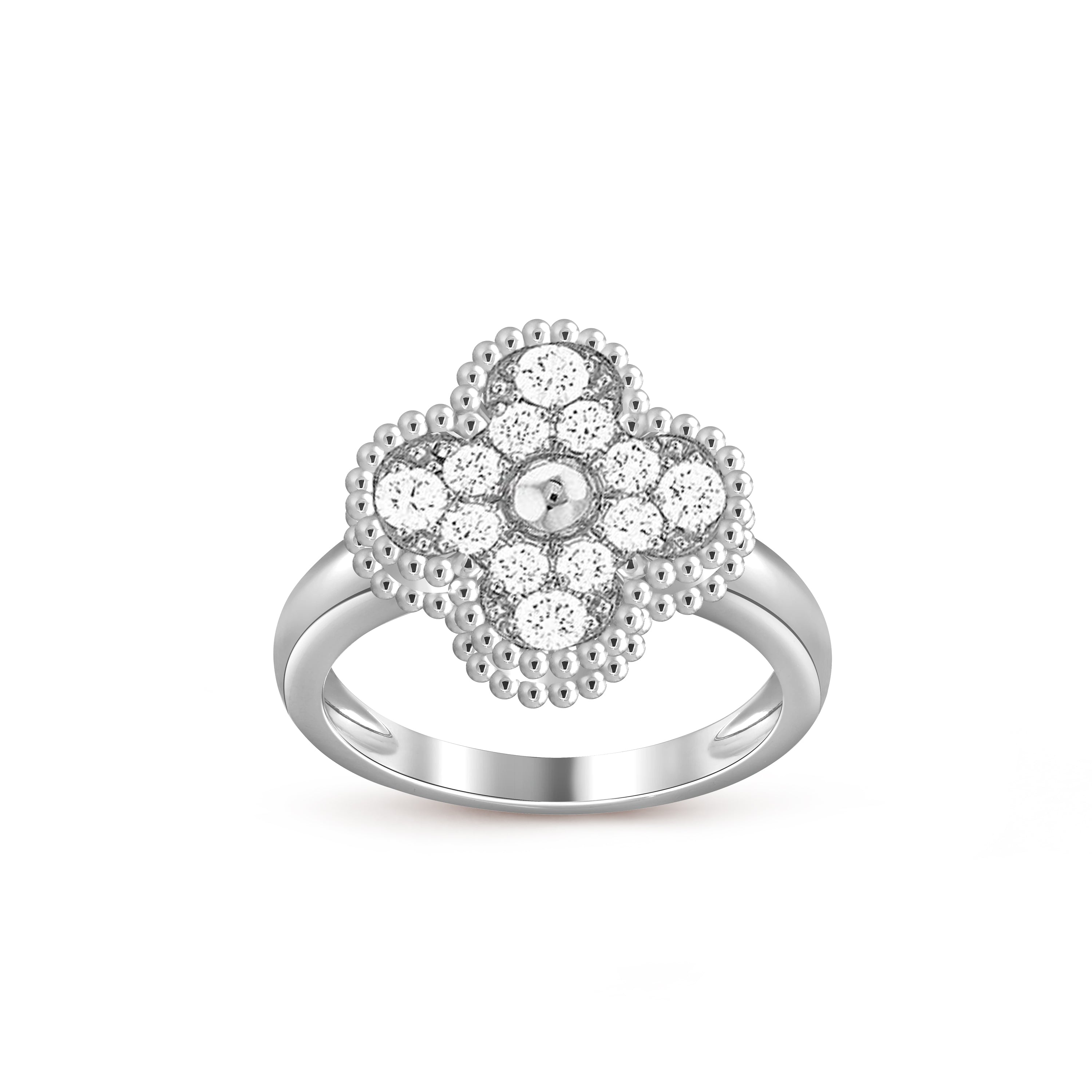[LUXE JEWELRY]CLOVER SILVER RING COLLECTION