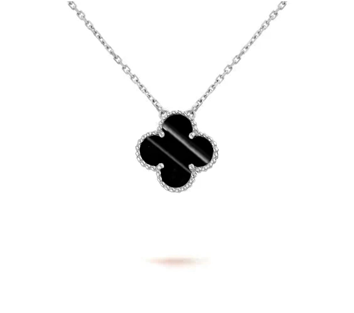 [LUXE JEWELRY]CLOVER 15MM NECKLACE SILVER COLLECTION