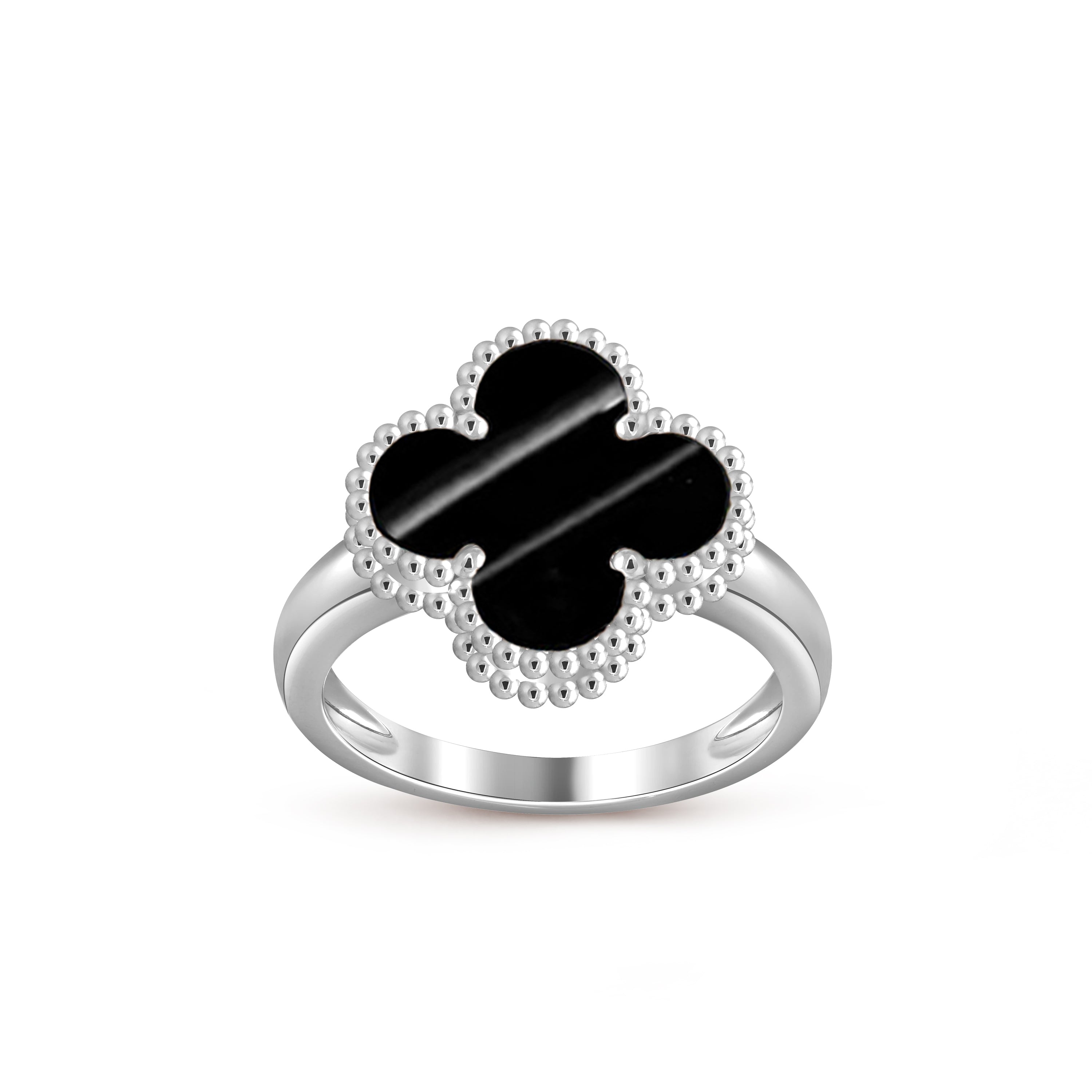 [LUXE JEWELRY]CLOVER SILVER RING COLLECTION