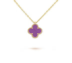 [LUXE JEWELRY]CLOVER MINI 9.5MM CARNELIANS NECKLACE COLLECTION