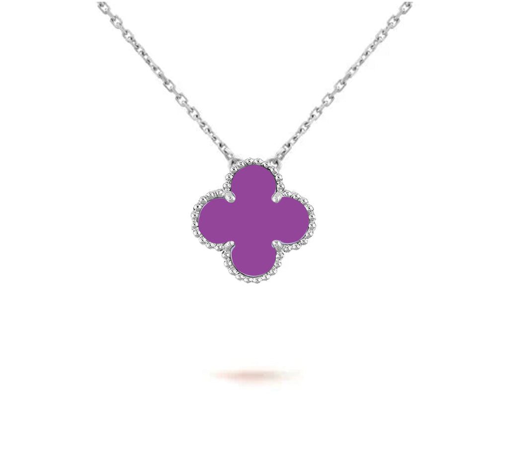 [LUXE JEWELRY]CLOVER 15MM NECKLACE SILVER COLLECTION