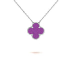 [LUXE JEWELRY]CLOVER 15MM NECKLACE SILVER COLLECTION