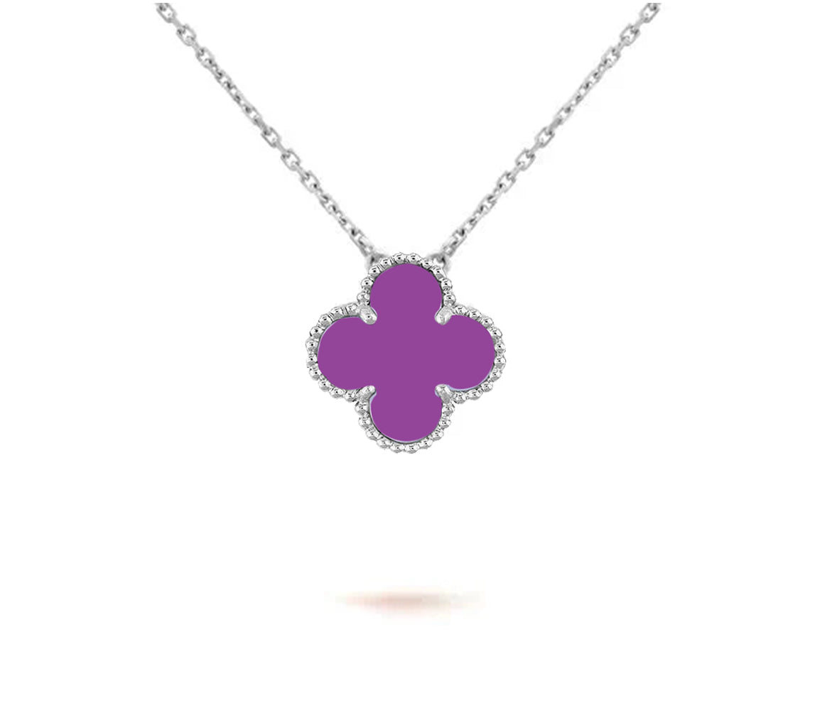 [LUXE JEWELRY]CLOVER 15MM NECKLACE SILVER COLLECTION