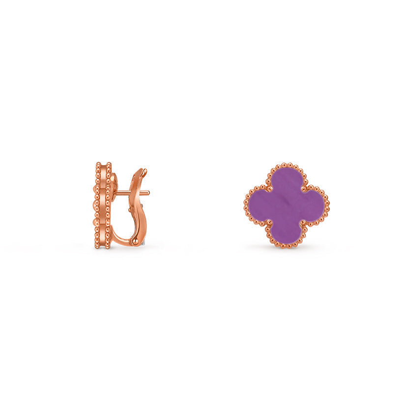 [LUXE JEWELRY]CLOVER 15MM MOP EARRINGS COLLECTION