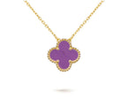 [LUXE JEWELRY]CLOVER 15MM SINGLE FLOWER NECKLACE COLLECTION