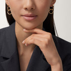 [LUXE JEWELRY] JUSTE NO DIAMOND DOUBLE EARRINGS