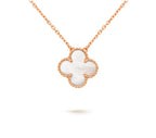 [LUXE JEWELRY]CLOVER 15MM SINGLE FLOWER NECKLACE COLLECTION