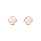 [LUXE JEWELRY]CLOVER  15MM DIAMOND EARRINGS COLLECTION