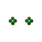[LUXE JEWELRY]CLOVER  15MM DIAMOND EARRINGS COLLECTION