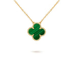 [LUXE JEWELRY]CLOVER 15MM SINGLE FLOWER NECKLACE COLLECTION