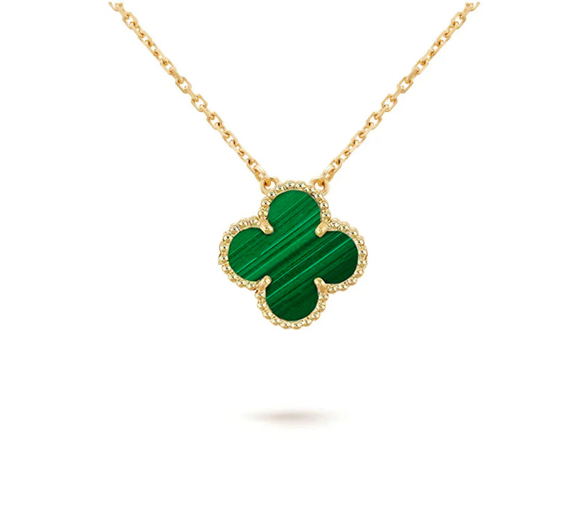 [LUXE JEWELRY]CLOVER 15MM SINGLE FLOWER NECKLACE COLLECTION