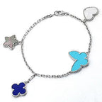 [LUXE JEWELRY]LUCKY SPRING SILVER BRACELET 4 MOTIF