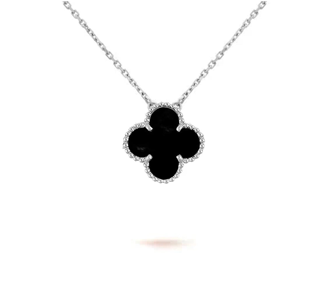 [LUXE JEWELRY]CLOVER 15MM NECKLACE SILVER COLLECTION
