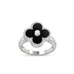 [LUXE JEWELRY]CLOVER SILVER DIOMND RING COLLECTION