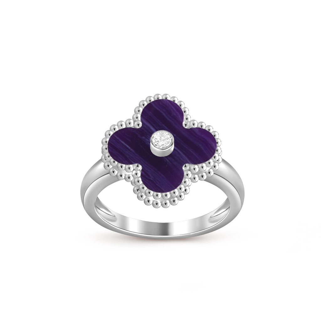 [LUXE JEWELRY]CLOVER SILVER DIOMND RING COLLECTION