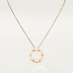 [LUXE JEWELRY] LOVE NECKLACE 16MM 3 DIAMONDS