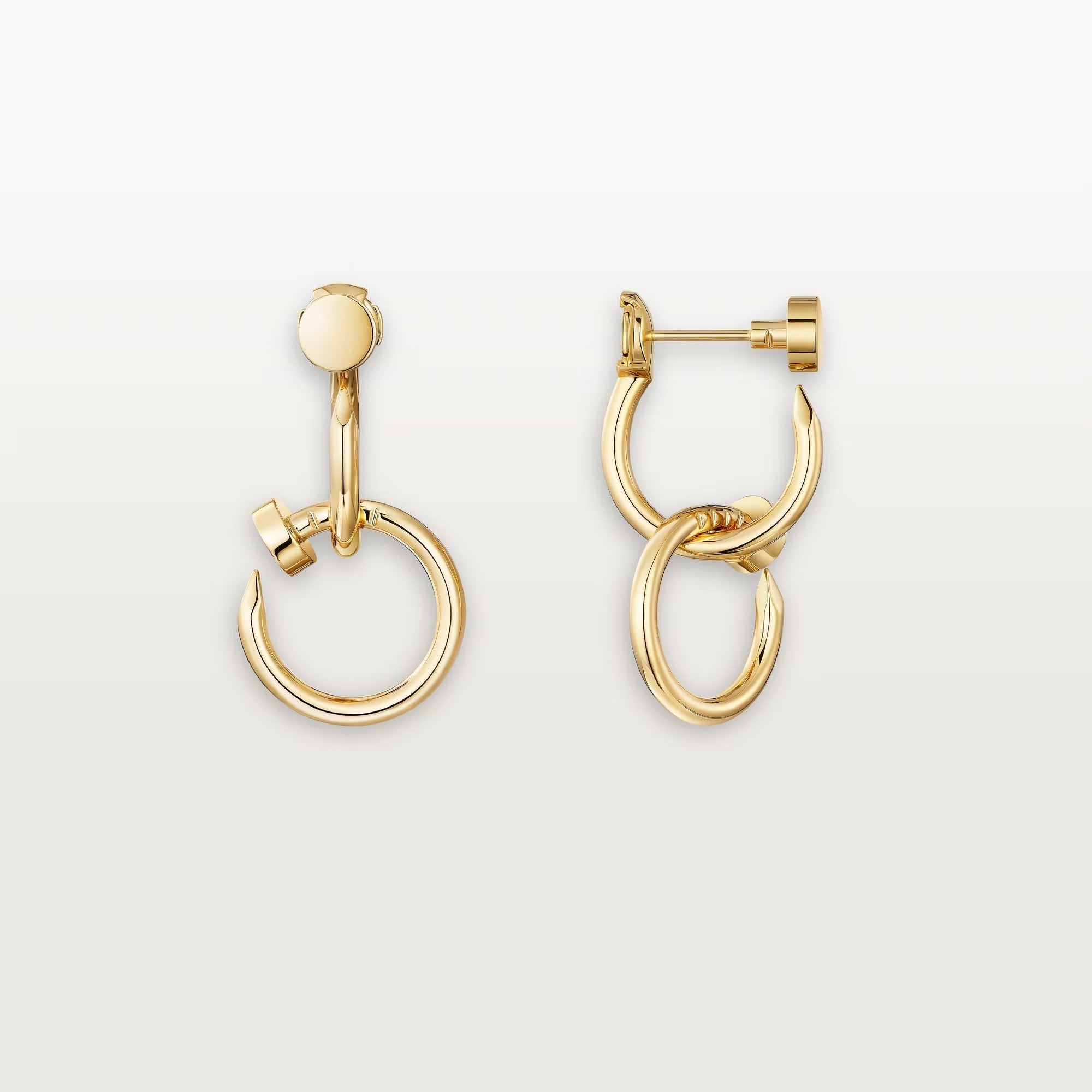 [LUXE JEWELRY] JUSTE NO DIAMOND DOUBLE EARRINGS