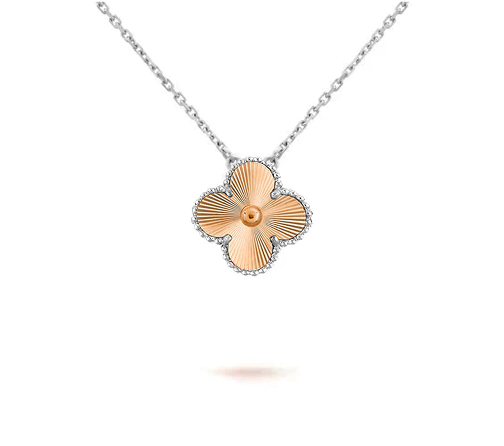 [LUXE JEWELRY]CLOVER 15MM NECKLACE SILVER COLLECTION