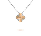 [LUXE JEWELRY]CLOVER 15MM NECKLACE SILVER COLLECTION
