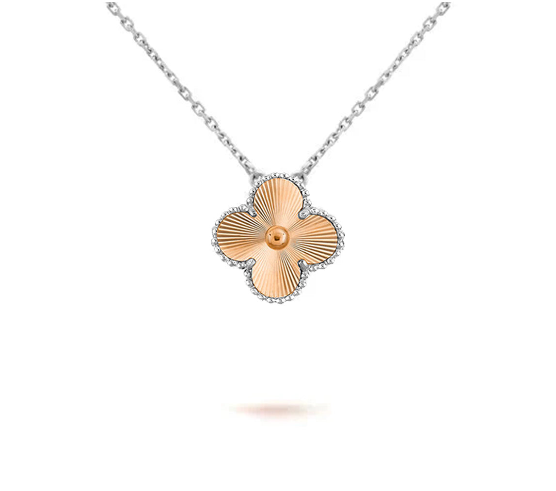 [LUXE JEWELRY]CLOVER 15MM NECKLACE SILVER COLLECTION