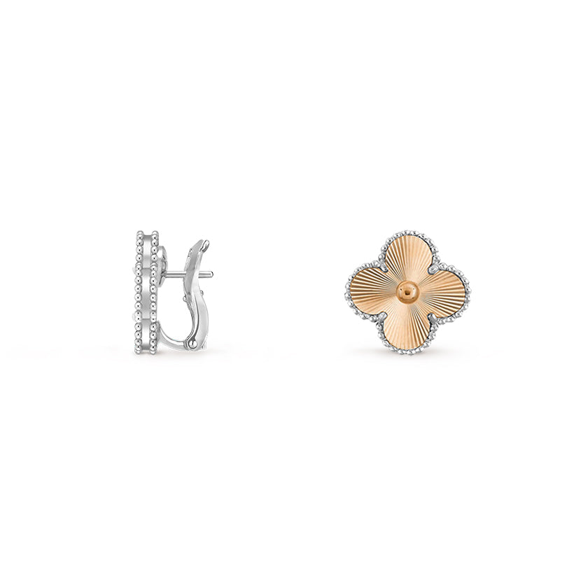 [LUXE JEWELRY]CLOVER SILVER 15MM MOP EARRINGS COLLECTION