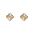 [LUXE JEWELRY]CLOVER SILVER 15MM EARRINGS COLLECTION