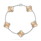[LUXE JEWELRY] CLOVER 5 MOTIF LASER BRACELET COLLECTION