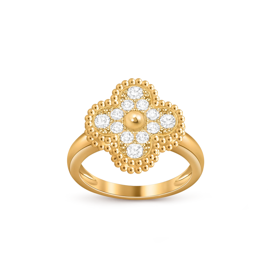 [LUXE JEWELRY]CLOVER RING GOLD COLLECTION