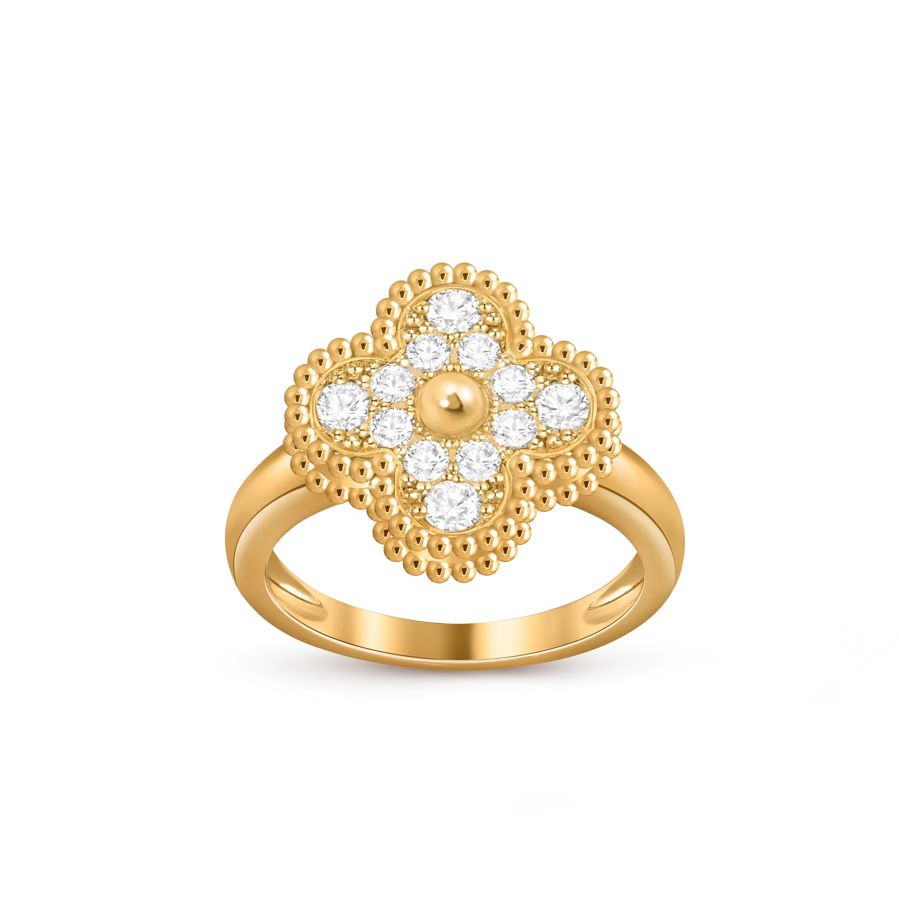 [LUXE JEWELRY]CLOVER RING GOLD COLLECTION