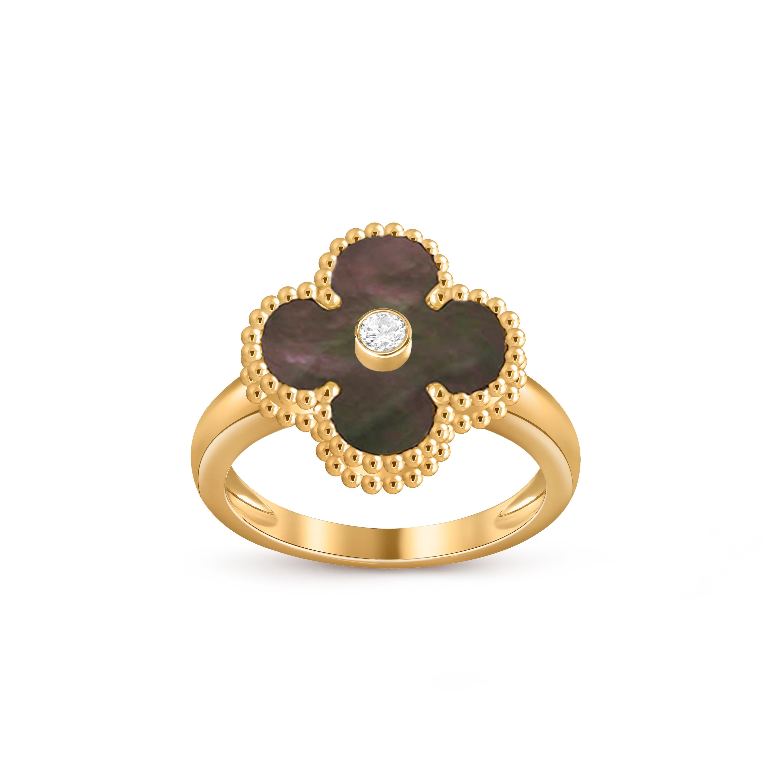[LUXE JEWELRY]CLOVER DIAMOND RING GOLD COLLECTION
