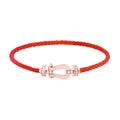 [LUXE JEWELRY]FORCE 10 HALF DIAMOND PINK GOLD RED CORDERI LARGE AND MEDIUM MODEL